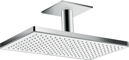 Верхний душ hansgrohe Rainmaker Select 460 1jet с потолочным кронштейном скрытого монтажа 24002400, белый/хром 