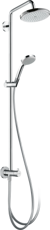 Душевая система hansgrohe Croma 220 1jet Reno с переключателем потоков 27224000, хром