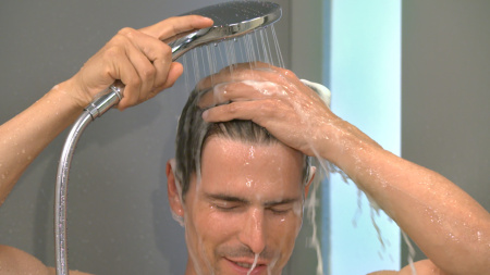 Ручной душ hansgrohe Raindance Select E 120 3jet 26520400, белый/хром