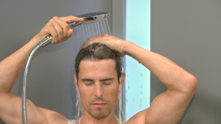 Ручной душ hansgrohe Raindance Select E 120 3jet 26520400, белый/хром