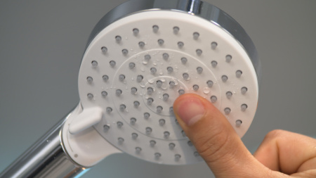 Душевой гарнитур hansgrohe Crometta 100 2jet Vario EcoSmart со штангой 65 см 26534400, белый/хром
