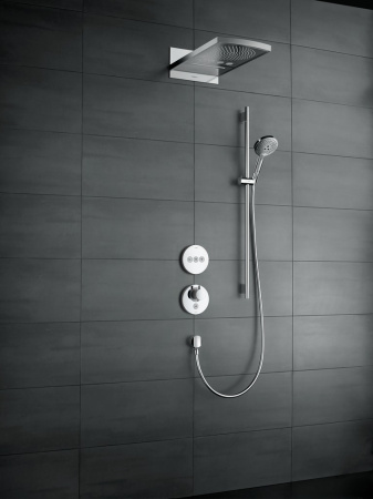 Душевой гарнитур hansgrohe Raindance Select S 120 3jet со штангой 90 см и мыльницей 26631000, хром
