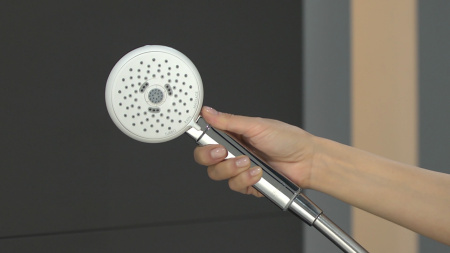 Ручной душ hansgrohe Crometta 100 3jet Multi 26823400, белый/хром