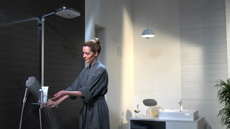 Душевая система hansgrohe Raindance Select E 300 3jet с термостатом ShowerTablet Select 300 27127000, хром