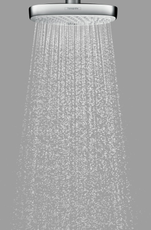 Верхний душ hansgrohe Raindance Select E 300 2jet с потолочным кронштейном 27384000, хром