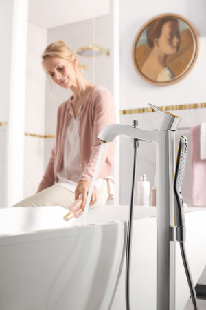Верхний душ hansgrohe Raindance Classic 270 1jet с настенным кронштейном 27424000, хром