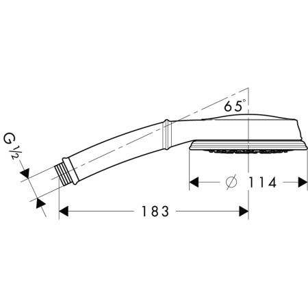Ручной душ hansgrohe Croma Classic 100 3jet Multi 28539000, хром
