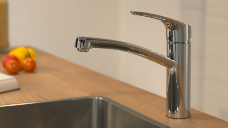Смеситель для кухонной мойки hansgrohe Focus M41 160, с поворотным изливом 31806000, хром