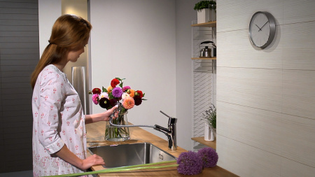 Смеситель для кухонной мойки hansgrohe Talis M52 170, с вытяжным душем 2jet 32841000, хром