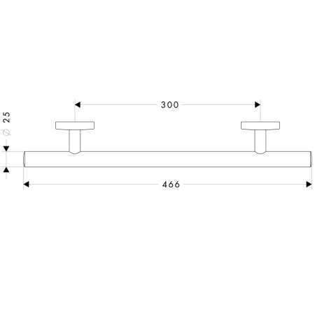 Поручень hansgrohe Logis 40513000, хром