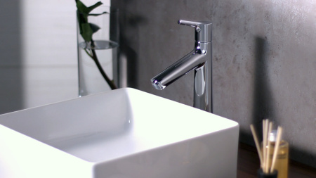 Смеситель для раковины hansgrohe Talis S 190 72031000, хром