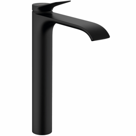 Смеситель для раковины hansgrohe Vivenis 250 со сливным гарнитуром 75040670, матовый черный