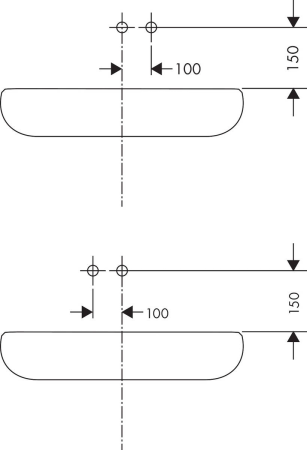 Внешняя часть смесителя для раковины hansgrohe Talis E скрытого монтажа, настенный 71732000, хром