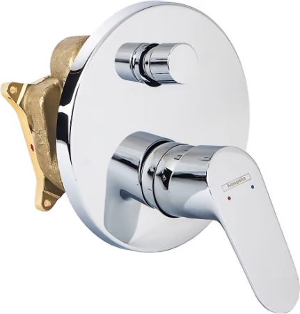 Внешняя часть смесителя для ванны hansgrohe Focus E2 скрытого монтажа 31945000, хром