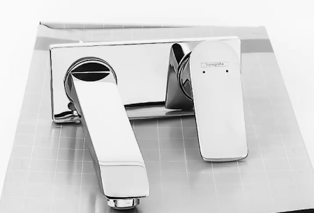 Внешняя часть смесителя для раковины hansgrohe Metris скрытого монтажа, настенный 31085000, хром