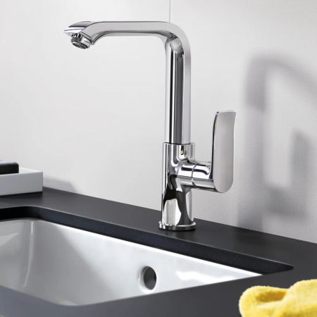Смеситель для раковины hansgrohe Metris 230 с поворотным изливом 31187000, хром