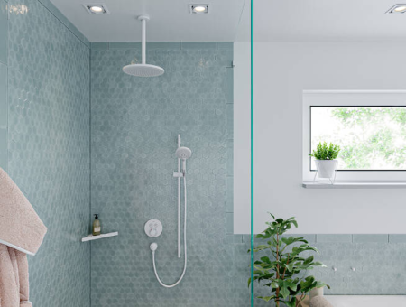 Душевая штанга hansgrohe Unica S Puro 90 см со шлангом 28631700, матовый белый