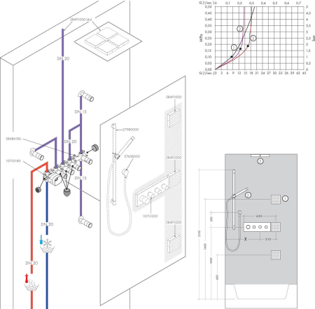 Шланговое подключение hansgrohe FixFit E с клапаном обратного тока 27458000, хром