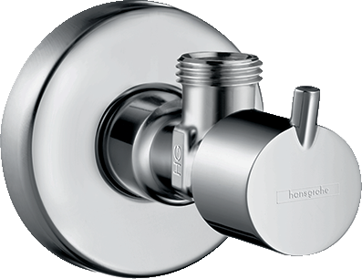 Вентиль угловой hansgrohe 3/8 13901000, хром