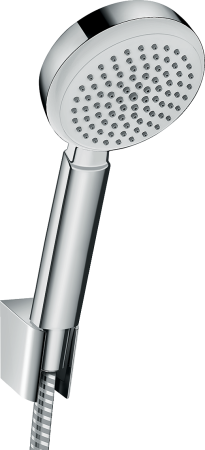 Душевой набор hansgrohe Crometta 100 1jet с держателем и шлангом 125 см 26664400, белый/хром