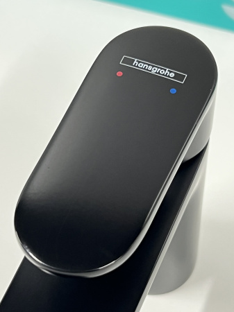 Смеситель для раковины hansgrohe Vernis Blend 100, 71551670/U, матовый черный, уцененный товар