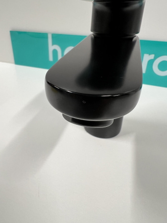 Смеситель для раковины hansgrohe Vernis Blend 100, 71551670/U, матовый черный, уцененный товар