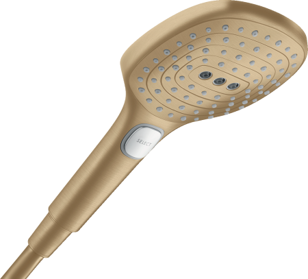 Ручной душ hansgrohe Raindance Select E 120 3jet 26520140, шлифованная бронза