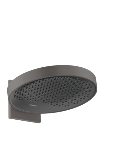 Верхний душ hansgrohe Rainfinity 360 1jet с настенным креплением 26230340, шлифованный черный хром