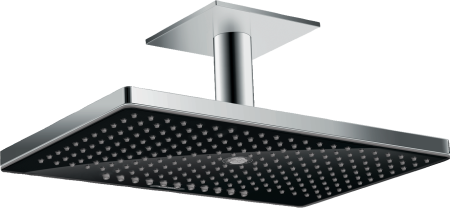 Верхний душ hansgrohe Rainmaker Select 460 3jet с потолочным кронштейном скрытого монтажа 24006600, черный/хром