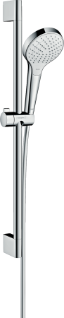 Душевой гарнитур hansgrohe Croma Select S 110 3jet Vario EcoSmart со штангой 65 см 26563400, белый/хром