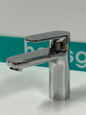 Смеситель для раковины hansgrohe Vernis Blend 100, со сливным гарнитуром 71551000/U, хром, уцененный товар