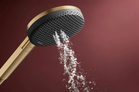 Душевой гарнитур hansgrohe Raindance Alive Select S 125, 3 струи, со штангой Unica E Puro 90 см, 24601140, шлифованная бронза