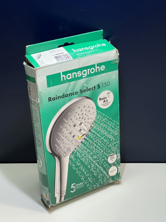 Ручной душ hansgrohe Raindance Select S 150 3jet 28587000/U, хром, уцененный товар