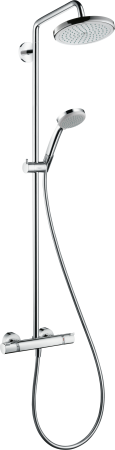 Душевая система hansgrohe Croma 220 1jet EcoSmart с термостатом 27188000, хром