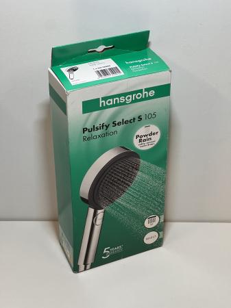 Ручной душ hansgrohe Pulsify Select S 105 3jet Relaxation 24110000/U6, хром, уцененный товар
