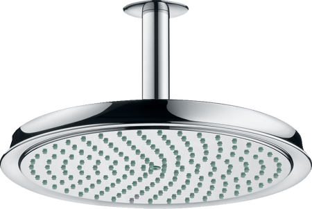 Верхний душ hansgrohe Raindance Classic 270 1jet с потолочным кронштейном 27405000, хром