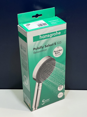 Ручной душ hansgrohe Pulsify Select S 105 3jet Relaxation 24110000/U5, хром, уцененный товар