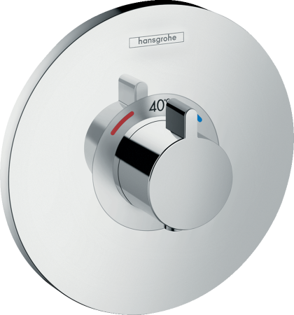 Внешняя часть термостата для душа hansgrohe Ecostat S скрытого монтажа 15755000, хром