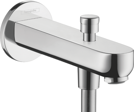 Излив для ванны hansgrohe Metris S с переключателем на душ 31417000, хром