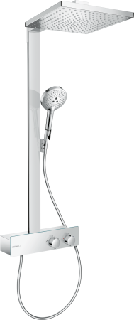 Душевая система hansgrohe Raindance E 300 1jet EcoSmart с термостатом ShowerTablet 350 27362000, хром