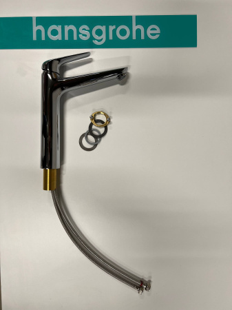 Смеситель для раковины hansgrohe Novus 230, без сливного гарнитура 71124000/U, хром, уцененный товар
