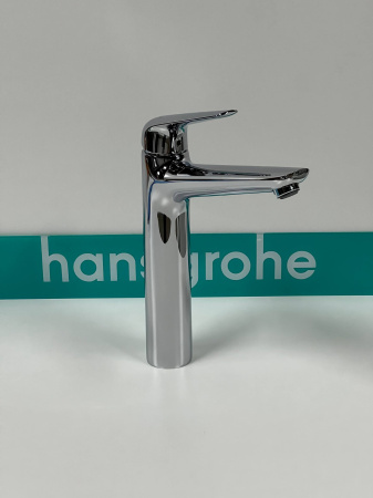 Смеситель для раковины hansgrohe Novus 230, без сливного гарнитура 71124000/U, хром, уцененный товар