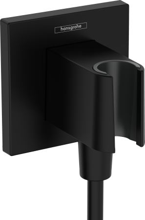 Шланговое подключение hansgrohe FixFit Porter E с держателем для душа 26889670, матовый черный