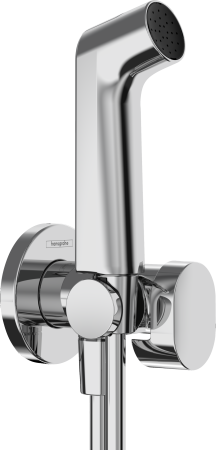Гигиенический душ hansgrohe 1jet S с запорным вентилем, держателем и шлангом 125 см, для холодной воды 29230000, хром