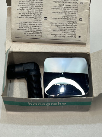 Шланговое подключение hansgrohe FixFit с клапаном обратного тока и шарнирным соединением, 27414000/U, хром, уцененный товар