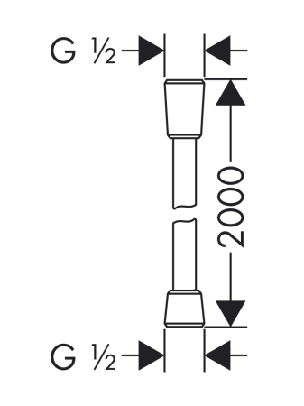 Готовый набор для ванны hansgrohe Logis с ручным душем Croma HG-PR134, хром