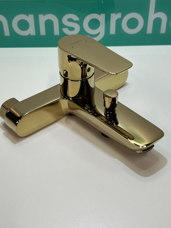 Смеситель для ванны hansgrohe Talis E 71740990/U, полированное золото, уцененный товар