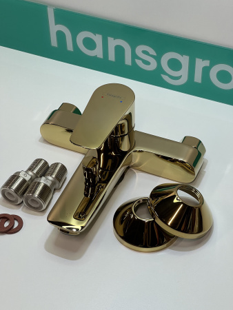 Смеситель для ванны hansgrohe Talis E 71740990/U, полированное золото, уцененный товар