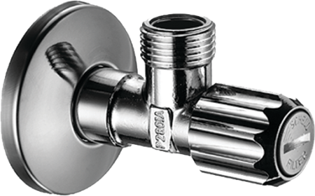 Вентиль угловой hansgrohe 3/8 с фильтром 13904000, хром