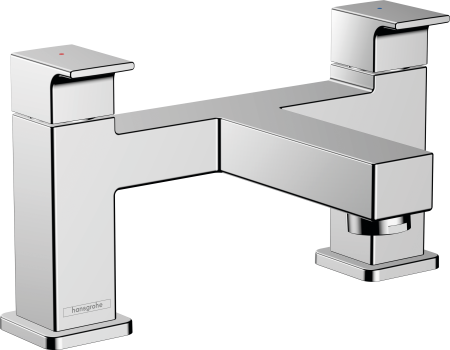 Смеситель для ванны hansgrohe Vernis Shape на край ванны на 2 отверстия 71452000, хром